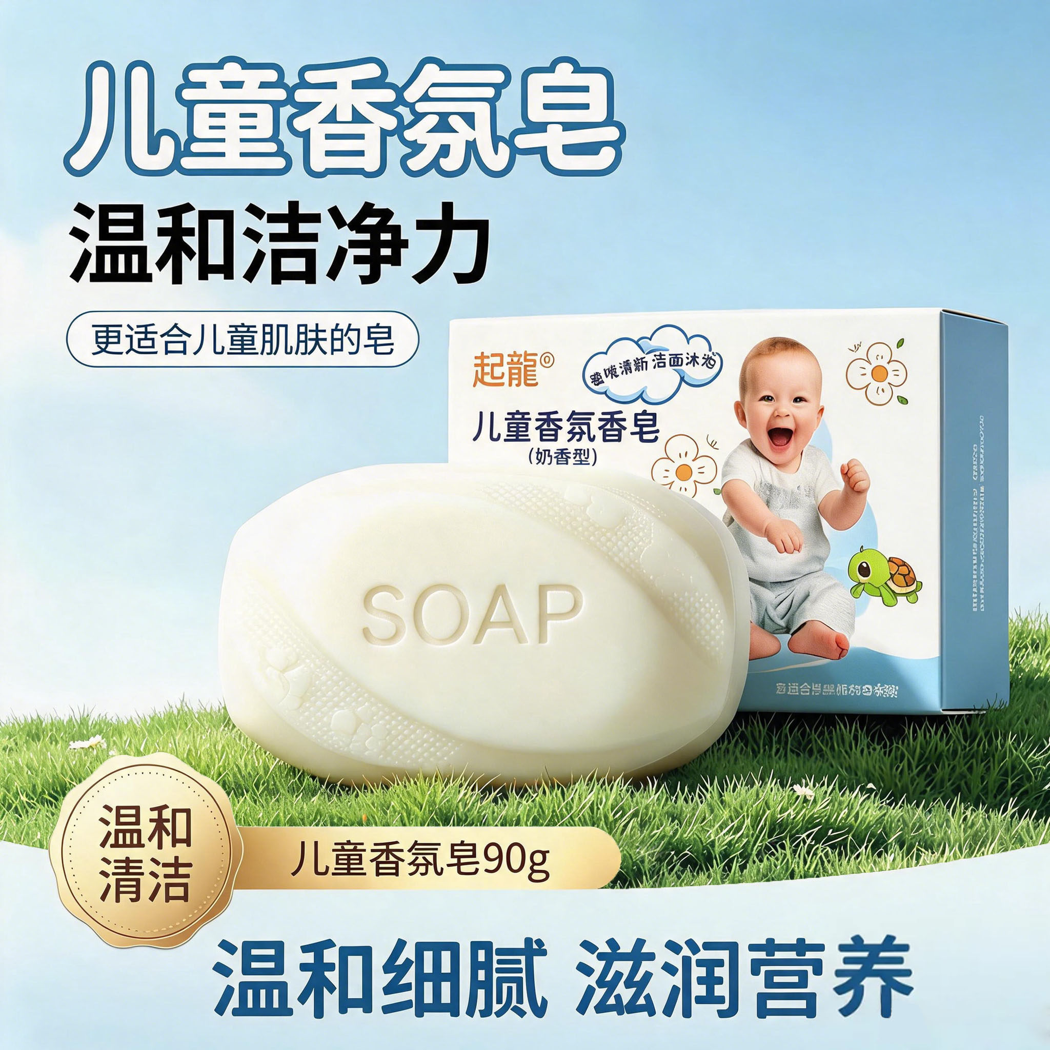 儿童香皂洗脸鲜奶洗手洗澡