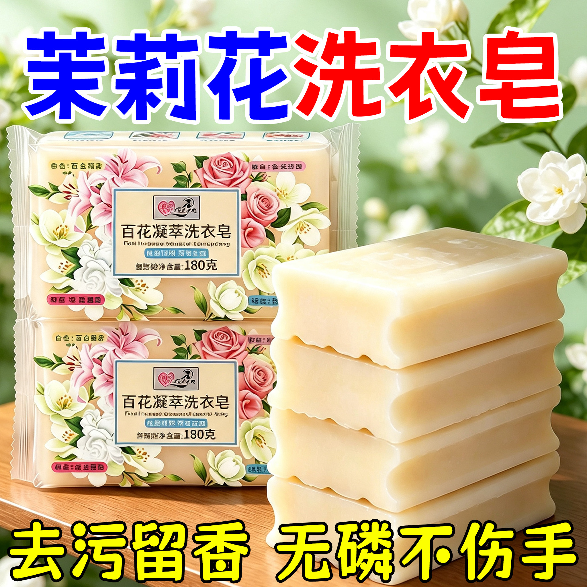 茉莉花洗衣皂持久留香内衣