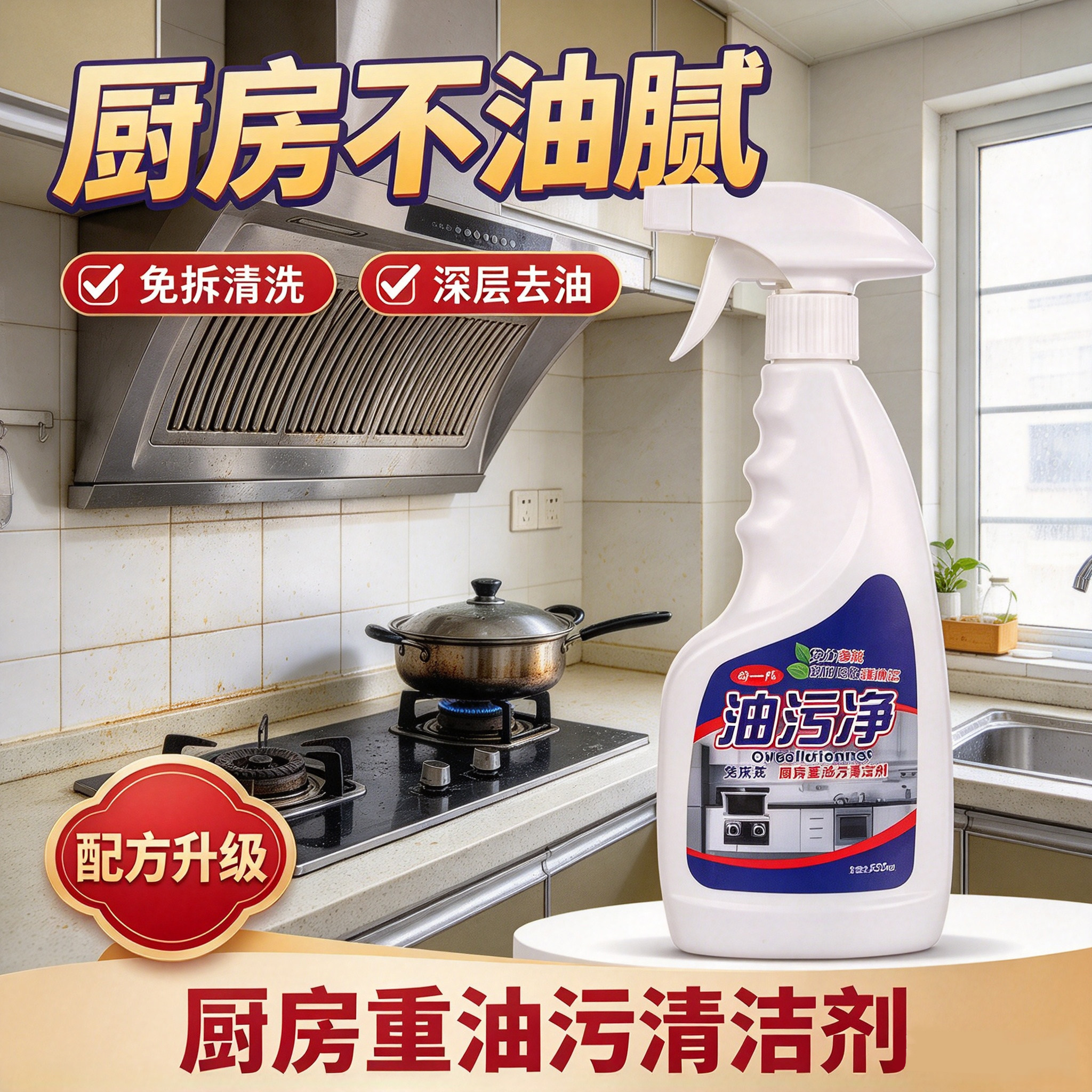 油烟油烟机清洗剂油污净