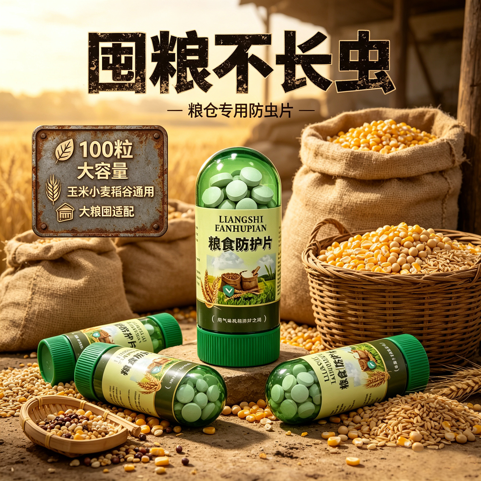 粮食防虫专用防米虫家用超市大米面粉干果药材黄豆小麦仓储保粮片图片