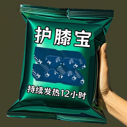 艾草护膝蒸汽暖膝贴膝盖热敷贴自发热护膝贴冬天膝盖热敷发热敷包