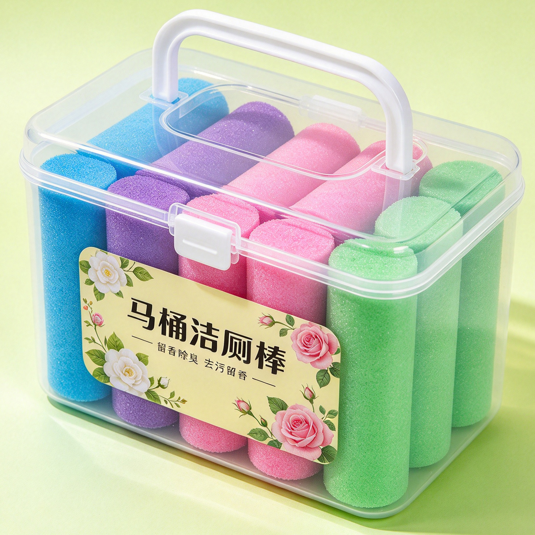 马桶自动洁厕棒清洁剂蓝泡泡