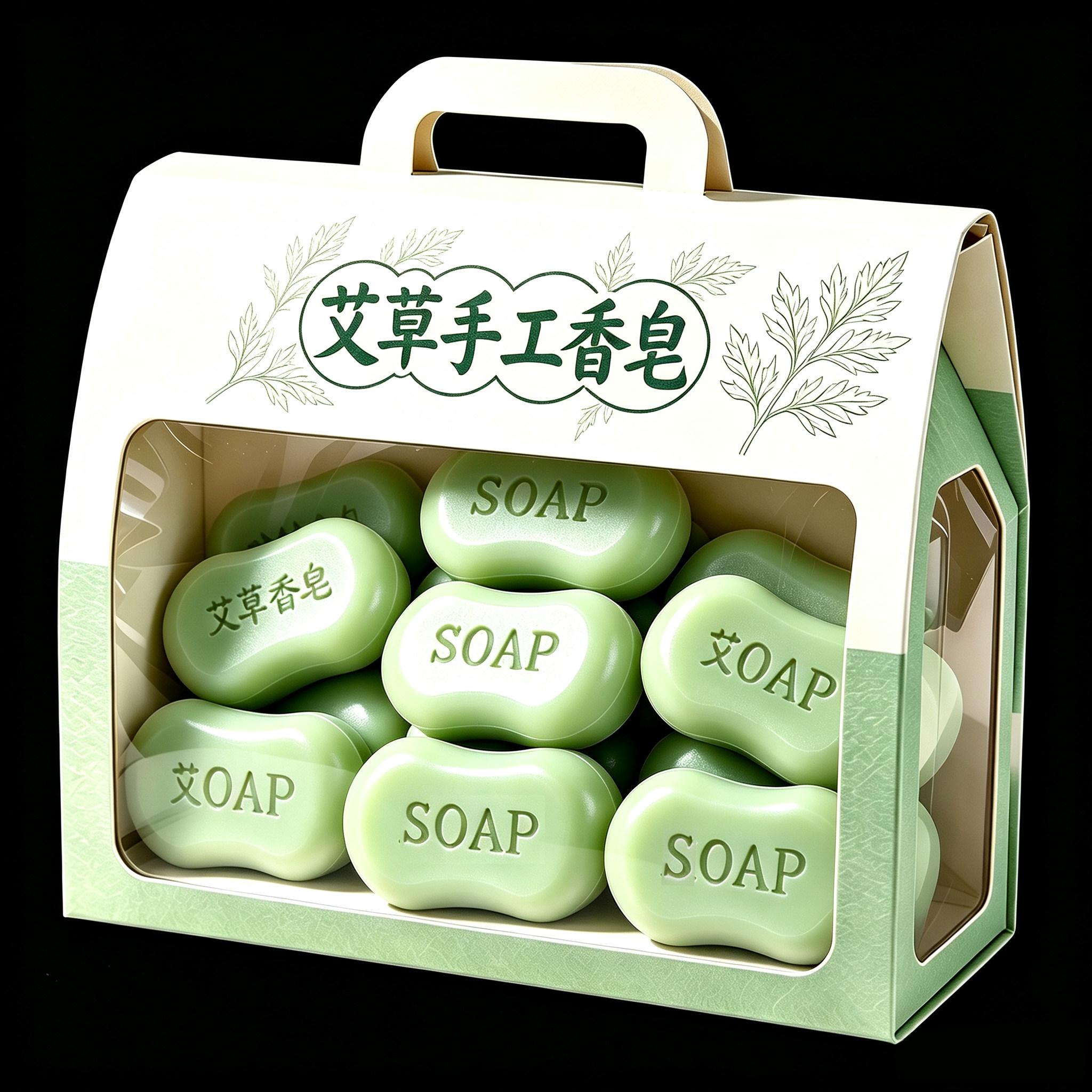正宗艾草皂正品香皂洗脚洗脸洗澡洗头香皂洗澡沐浴男女通用肥皂