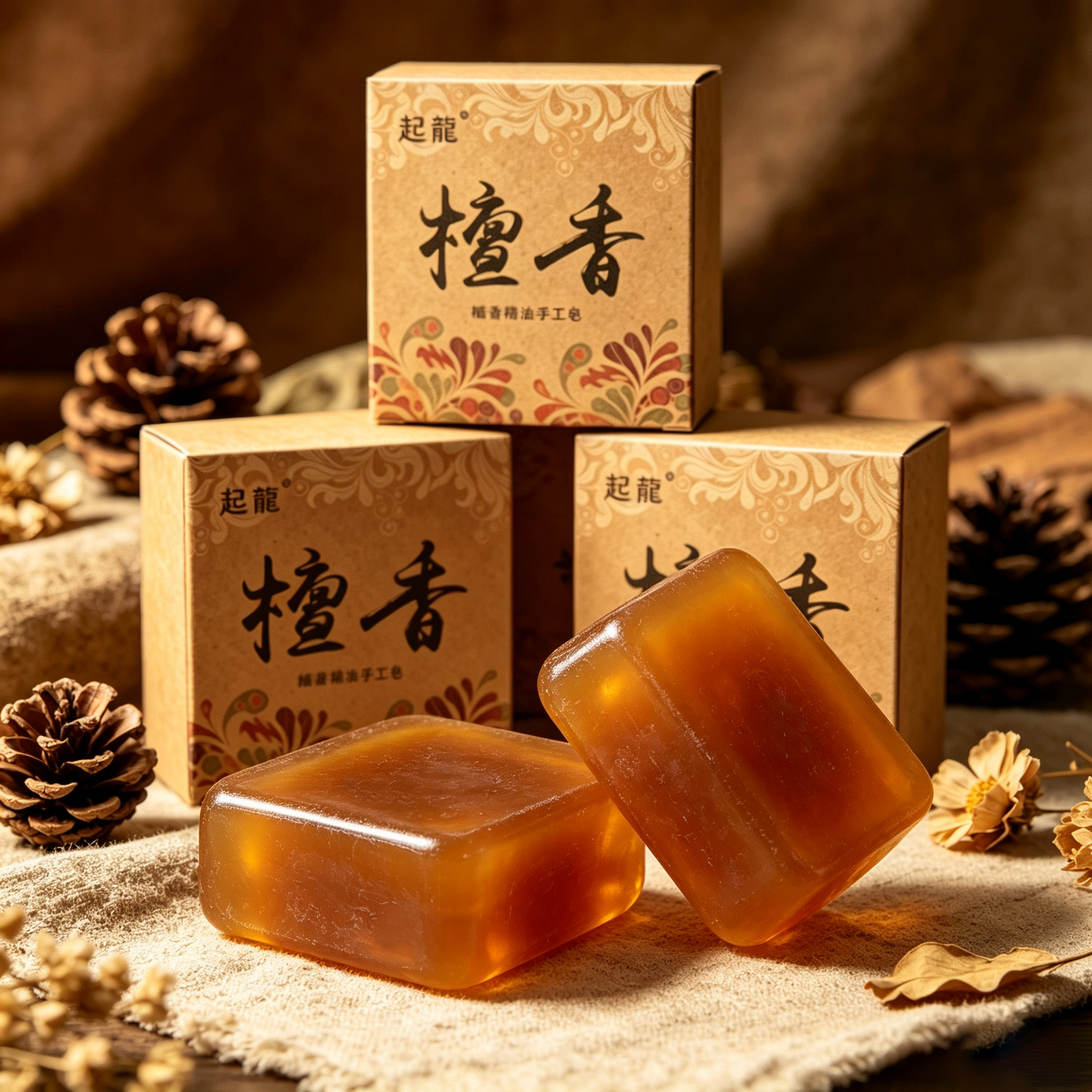檀香精油皂手工香皂家用沐浴