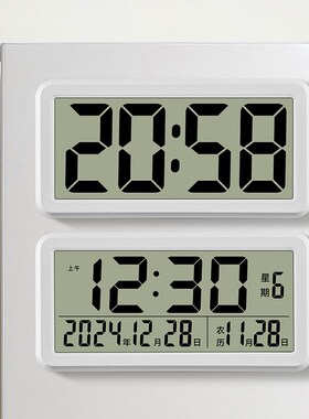 磁吸冰箱贴时钟数字电子表摆台式挂墙日期时间显示简约大屏万年历
