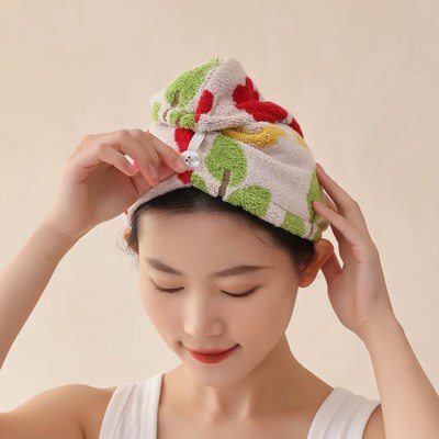 儿童干发帽c女包头巾a类2024年新款擦头洗头毛巾吸水高端加厚纯棉