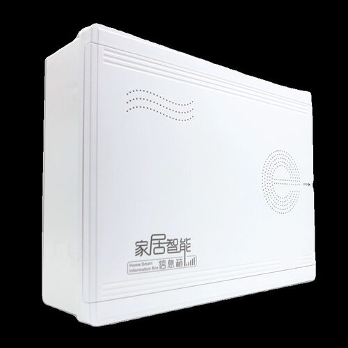 明装全塑料家用弱l电箱多媒体网络布线箱壁挂式塑料光纤箱集线箱