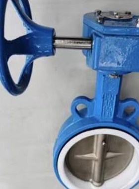 D371X 涡轮对夹蝶阀四氟A垫蝶阀手轮蝶阀 304闸板蝶阀