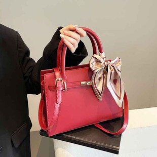 红色婚包女手提包包2024新款 结婚包包新娘包 女包中年铂金妈妈时尚