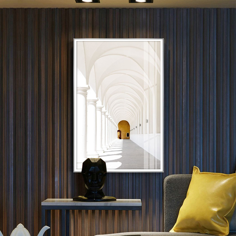2699北欧风玄关装饰画现代简约走廊过道壁画竖版书房客厅建筑挂画,家居饰品,现代装饰画,淘宝优惠券,粉丝福利购,淘宝优惠卷