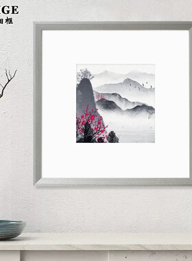 实木简约风格画框装裱正方形外框挂墙任意尺寸框架木X质大相框定