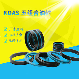 KDAS五组合油封液压油缸活塞杆孔用五件套F密封圈TPM注塑机14523