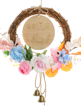 电视背景墙客厅墙m面墙壁装饰墙上挂件卧室房间门口田园风格挂饰