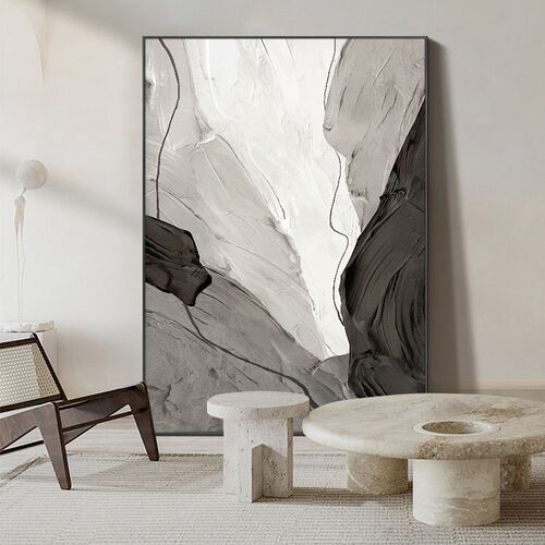 抽象客厅装饰画现代挂画肌理大幅落地壁画墙画玄关沙发背景墙