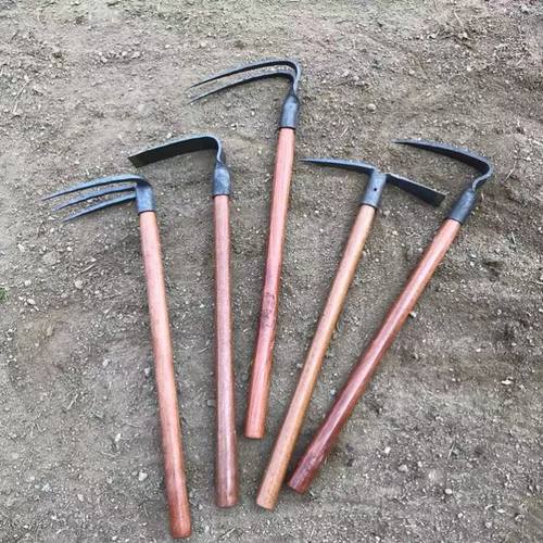木园林园艺工具小锄头除草种菜挖地翻地松土挖笋尖锄小耙子赶海