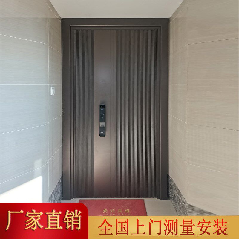 别墅大门铜门定制铸铝子母门对门农村自建房进户入户门防盗