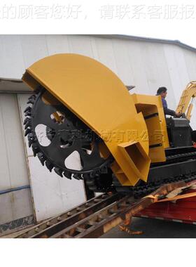 开下下水道溉开渠机 XUG水沟地灌管道挖沟机 农田拖拉机牵引回旋