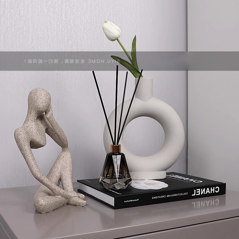 现代客厅卧室床头柜桌面软装饰摆件飘窗茶边几样板间摆设