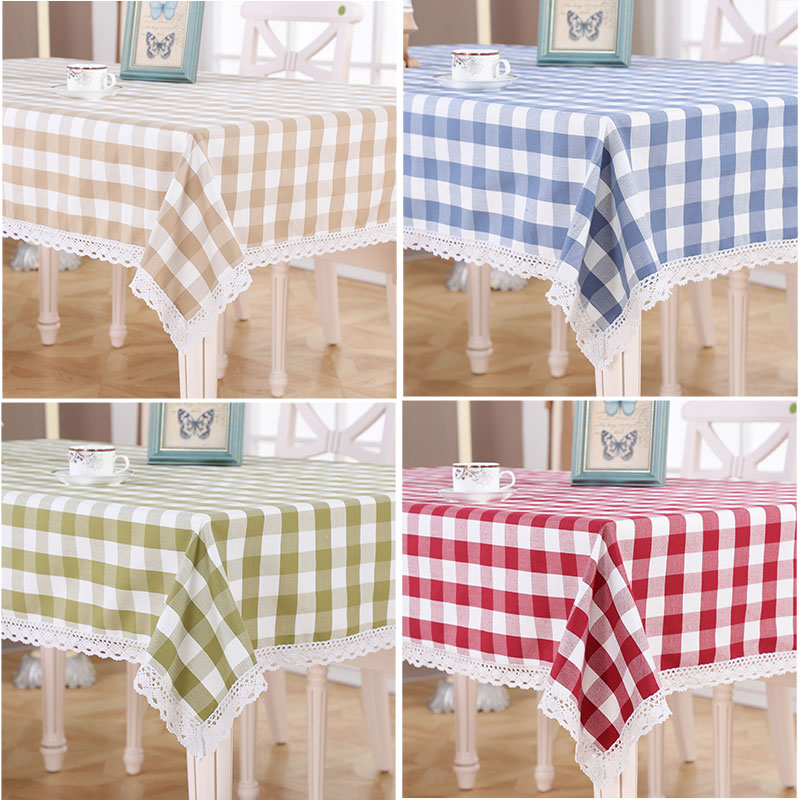 2021新款餐桌桌布中式椅垫红木椅坐垫夏季格子桌布棉麻抱枕in风