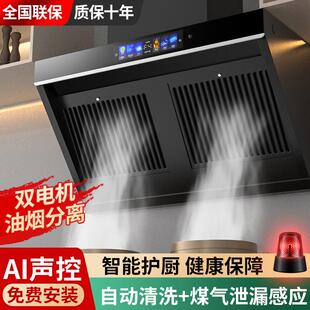大吸力抽油烟机家用厨房壁挂式双电机排油机小型侧吸油烟机
