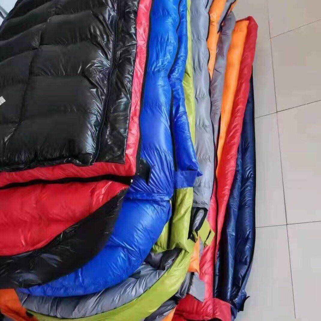 羽绒睡袋壳自充半成品睡袋皮信封款单人木乃伊双人加大伸手情侣款