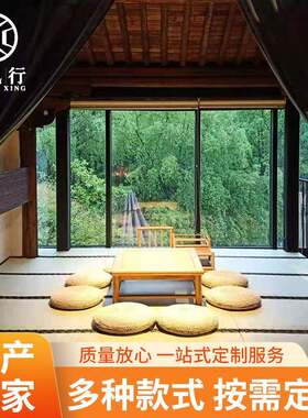 杭州日式简约风双面榻榻米可拆洗床垫子椰棕地垫家用飘窗拼接坐垫