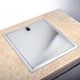 龙头吧台盆小单槽3943 水槽带折叠式 新品 304不锈钢带盖板隐藏式