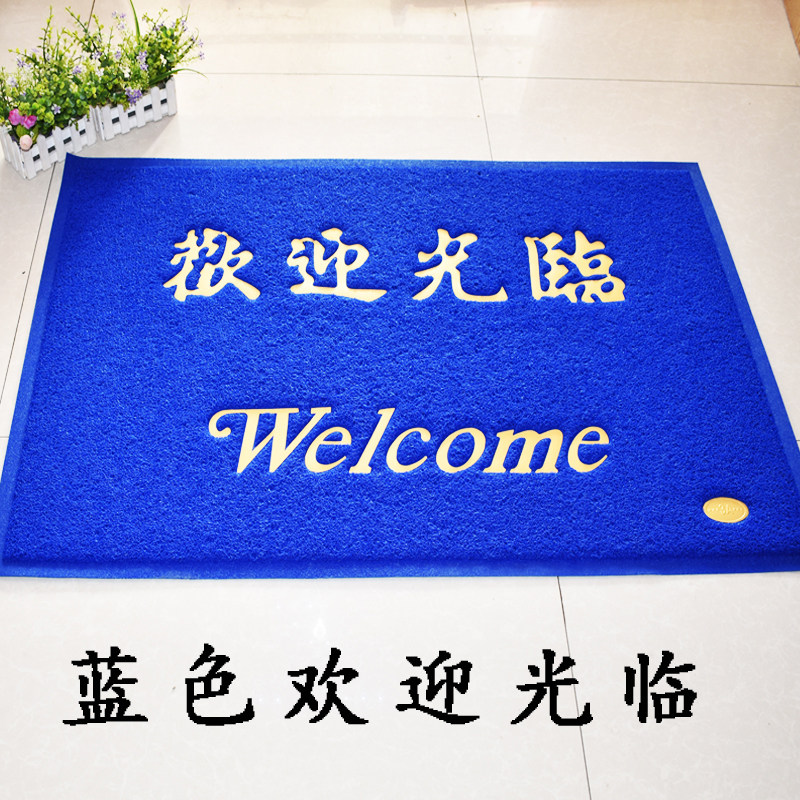 蓝色地垫门垫入户门厅家用垫子进门地毯门垫欧式门口脚垫客厅定制图片