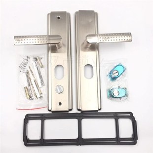 通用型防盗门铁把手大门锁拉手厚面板实心加厚星点手柄进户门铁板