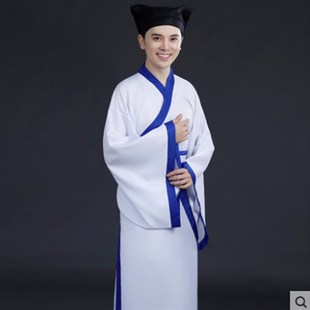 李白书生汉服董永男款明朝古装宋代宋朝秀才舞台演出牛郎演出服装