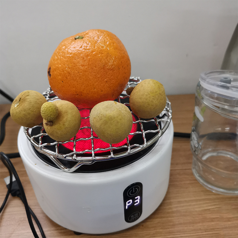 圆形不锈钢电陶炉炭炉烤网围炉煮茶迷你烧烤网带脚空气炸锅烤肉网