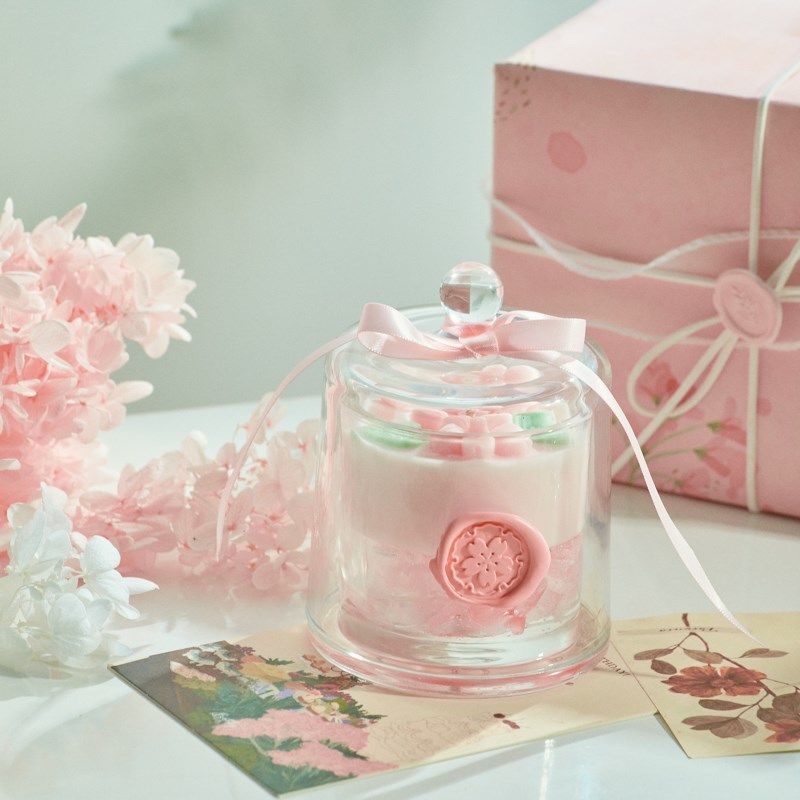 【落樱】hana樱花香薰蜡烛礼盒小众高级卧室香氛女生送礼生日礼物