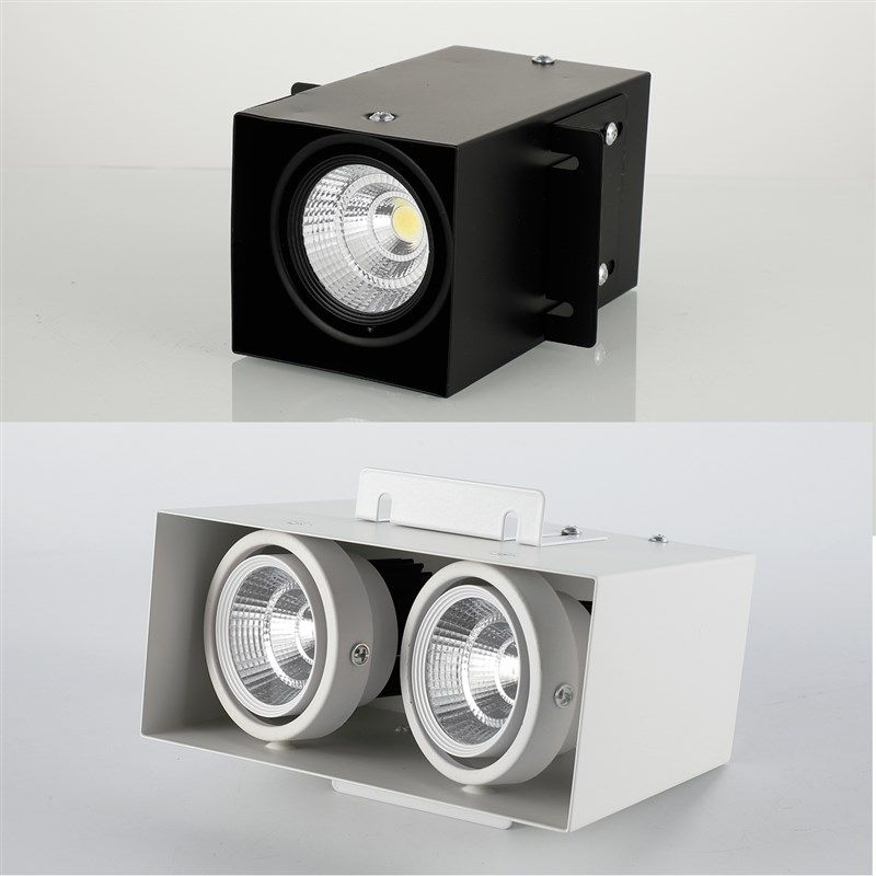 LED铝方通射灯吊顶格栅灯长方形斗胆cob射灯餐厅商场格栅射灯,家装灯饰光源,格栅灯,淘宝优惠券,粉丝福利购,淘宝优惠卷