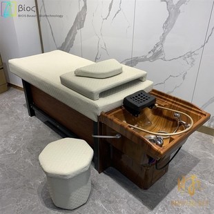 泰式平躺洗头床专业发廊美发店新款洗头床熏蒸按摩床理发店美容院