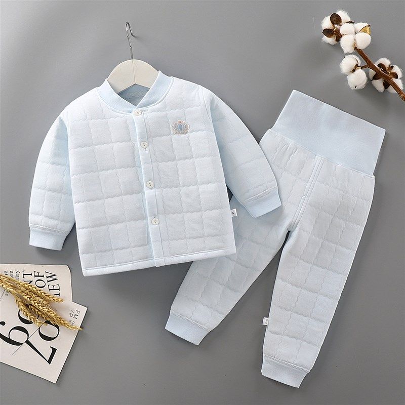 宝宝三层保暖高腰护肚套装婴儿秋冬加厚加棉内衣套装儿童睡衣套装,童装/婴儿装/亲子装,内衣套装,淘宝优惠券,粉丝福利购,淘宝优惠卷