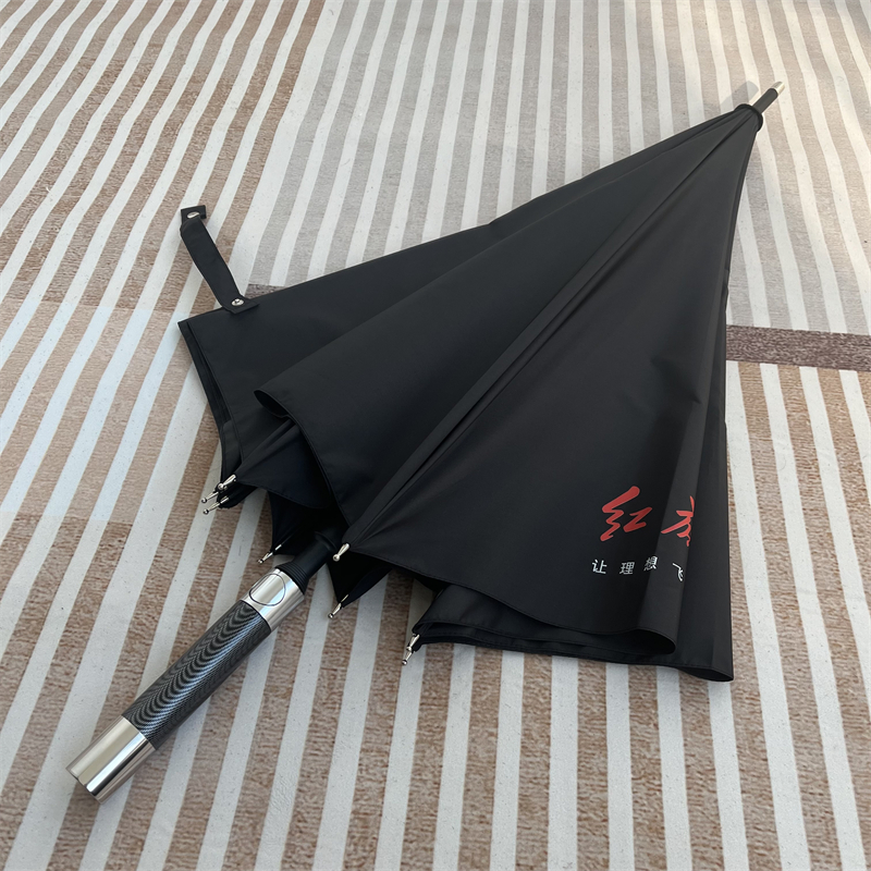 适用于红旗4S店专用车标自动折叠伞双人大号长柄广告伞定制印LOGO