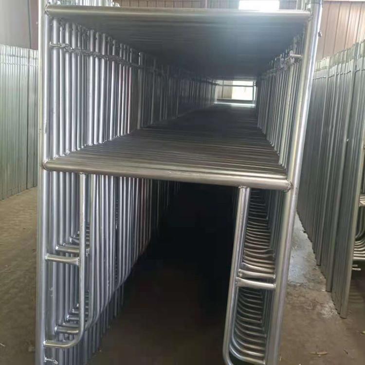 厂家直供镀锌脚手架可移动脚手架加厚门式镀锌移动脚手架建筑便携