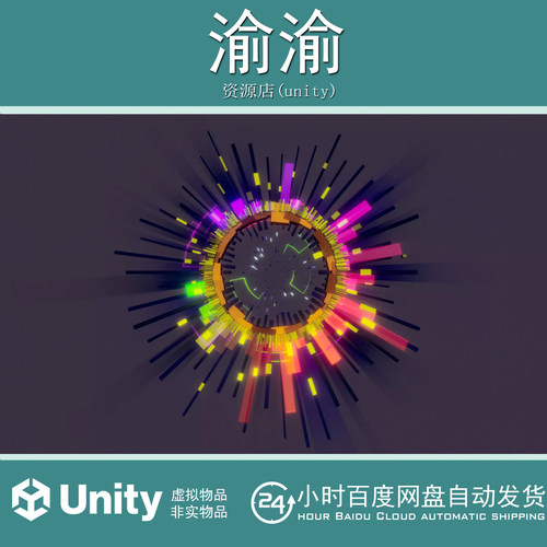 Unity Cyber Effects - Crowns  1.1 科幻赛博朋克粒子特效