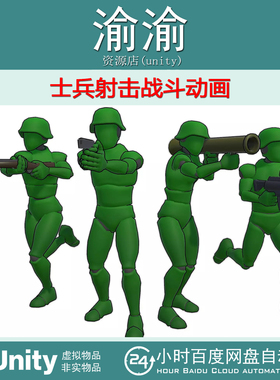 Unity Human Soldier Animations 2.0 士兵射击战斗动画动作