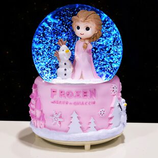 饰品送儿童男孩女生八音盒新年小礼物 圣诞节礼物水晶球音乐盒装
