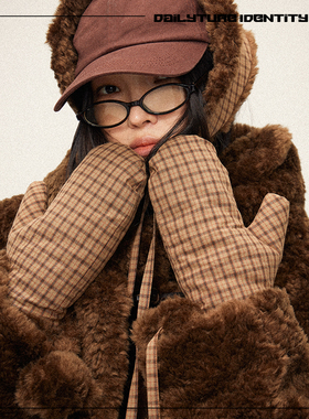 DID DAILY:Esme 羊毛颗粒毛毛多用保暖搭配手套+耳捂围脖