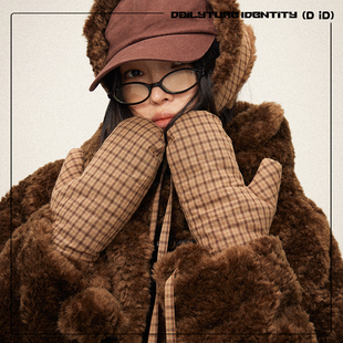 DID DAILY:Esme 羊毛颗粒毛毛多用保暖搭配手套+耳捂围脖