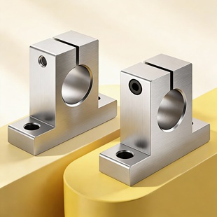 立式光轴支撑座铝合金直线轴承支架固定座SK8/10/12/15/16/20--40