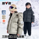 女童鸭绒面包服外套冬装 雅鹿儿童羽绒服男童冬季 加厚新款 三防免洗