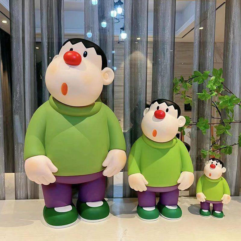 胖虎落地大摆件客厅家居桌面小摆件玄关电视柜酒柜装饰品潮玩手办