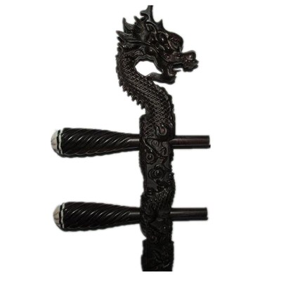 黑檀紫檀龙头凤头瑞龙杆紫光檀盘龙二胡杆高胡弯头琴杆干抛上漆