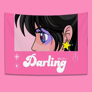 乐队棱镜夏企落日飞车挂布学生宿舍装饰背景布租房改造床头挂毯