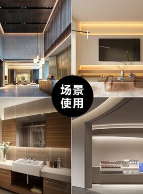 o色灯带汽车氛围吧台橱柜家居装饰灯条自粘多彩柔软
