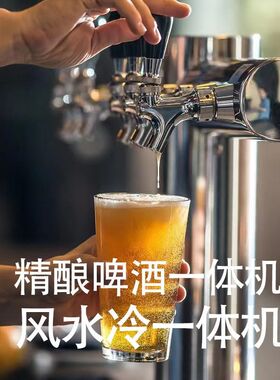 精酿啤酒设备风冷水冷全自动扎啤机吧台直冷一体机商用冷酿酒