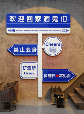 酒吧墙面装饰品场景布置工业风小酒馆吧烧烤创意餐饮店壁画火锅